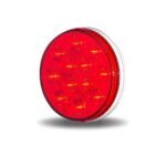 4" Heated Lens Red Stop, Turn & Tail Round LED Light - 12 Diodes - Image 4