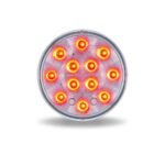 4" Heated Lens Red Stop, Turn & Tail To White Back Up Round LED Light - 12 Diodes - Image 2