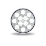 4" Heated Lens Red Stop, Turn & Tail To White Back Up Round LED Light - 12 Diodes - Image 3