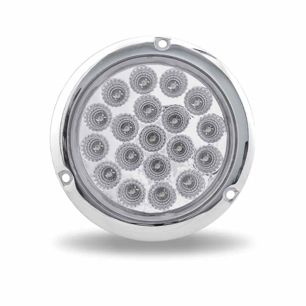 Turn & Tail Round Flange Mount LED Light - 19 Diodes-TLED-419CRF