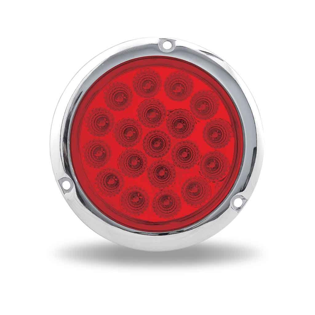 Turn & Tail Round Flange Mount LED Light - 19 Diodes-TLED-419RF