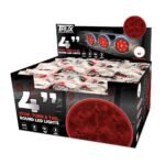 4" Red Stop, Turn & Tail Round LED Light - 8 Diodes (Poly Bag) - Image 5