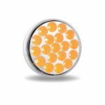 4" Amber Marker to Blue Auxiliary Round LED Light - 19 Diodes - Image 6