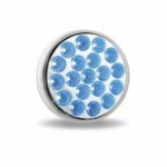 4" Amber Marker to Blue Auxiliary Round LED Light - 19 Diodes - Image 7