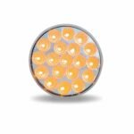 4" Amber Marker to Blue Auxiliary Round LED Light - 19 Diodes - Image 3