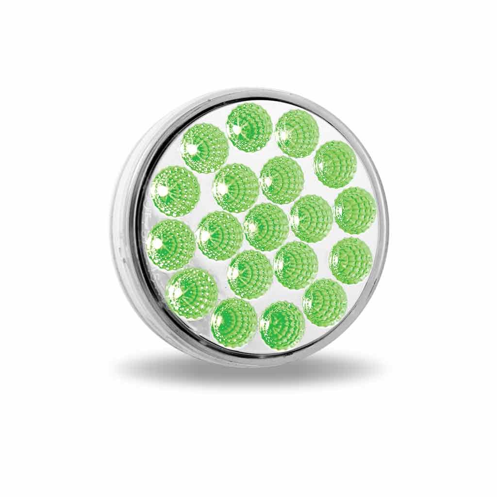 TLED-4XAG_ANGEL_FUNC2 4" Amber Marker to Green Auxiliary Round LED Light - 19 Diodes - Image 7