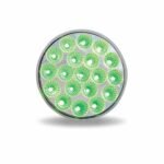 4" Amber Marker to Green Auxiliary Round LED Light - 19 Diodes - Image 4
