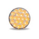 4" Amber Turn & Marker to Pink Auxiliary Round LED Light - 19 Diodes - Image 3