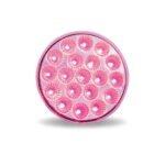 4" Amber Turn & Marker to Pink Auxiliary Round LED Light - 19 Diodes - Image 4
