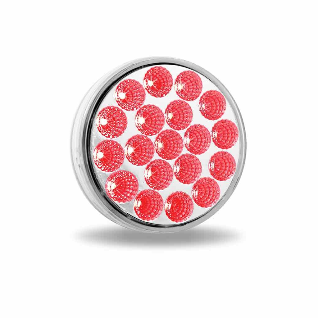 TLED-4XRB_ANGEL_FUNC1 4" Red Stop, Turn & Tail to Blue Auxiliary Round LED Light - 19 Diodes - Image 6