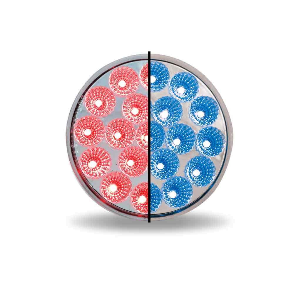Turn & Tail to Blue Auxiliary Round LED Light - 19 Diodes-TLED-4XRB