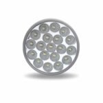4" Red Stop, Turn & Tail to Blue Auxiliary Round LED Light - 19 Diodes - Image 2