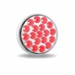 4" Red Stop, Turn & Tail to Green Auxiliary Round LED Light - 19 Diodes - Image 6