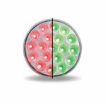 Turn & Tail to Green Auxiliary Round LED Light - 19 Diodes-TLED-4XRG
