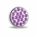 4" Red Stop, Turn & Tail to Purple Auxiliary Round LED Light - 19 Diodes - Image 7