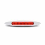 6" Red Marker Slim LED Light - 6 Diodes-TLED-6R