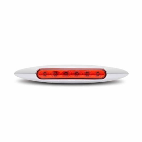 6" Red Marker Slim LED Light - 6 Diodes-TLED-6R