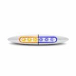 6" Amber Marker to Blue Auxiliary Slim LED Light - 6 Diodes-TLED-6XAB