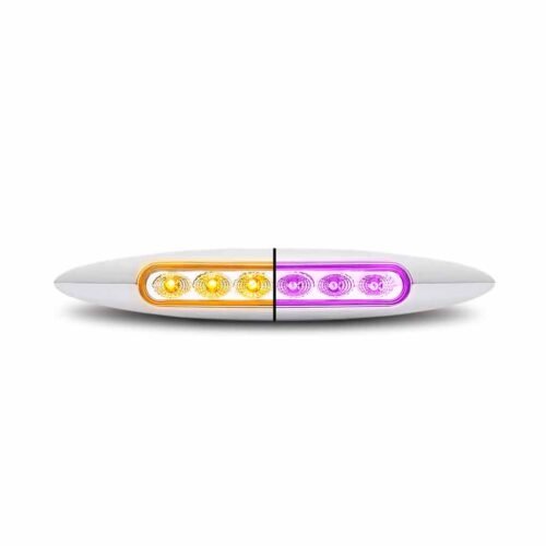 6" Amber Marker to Purple Auxiliary Slim LED Light - 6 Diodes-TLED-6XAP