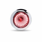 3/4" Clear Red Marker Round LED Light - 1 Diodes - Image 2