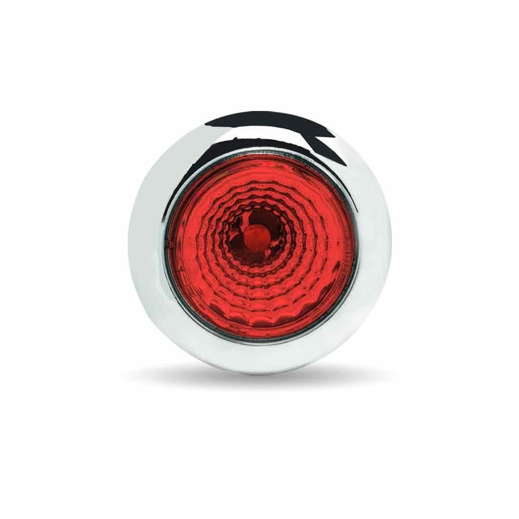 3/4" Red Marker Round Reflector LED Light - 1 Diode-TLED-B1R