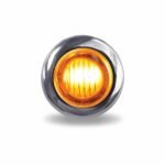 3/4" Amber Clearance Marker Round LED Light - 3 Diodes (Poly Bag) - Image 2