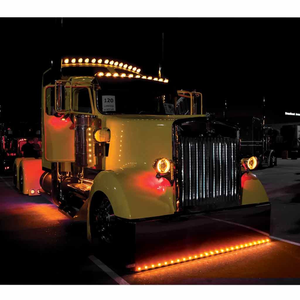 TLED-B2A_TRUCK2 3/4" Amber Clearance Marker Round LED Light - 3 Diodes - Image 4