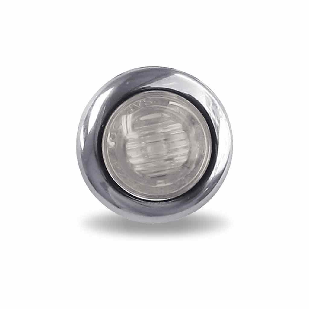 3/4" Clear Red Marker Round LED Light - 3 Diodes-TLED-B2CR