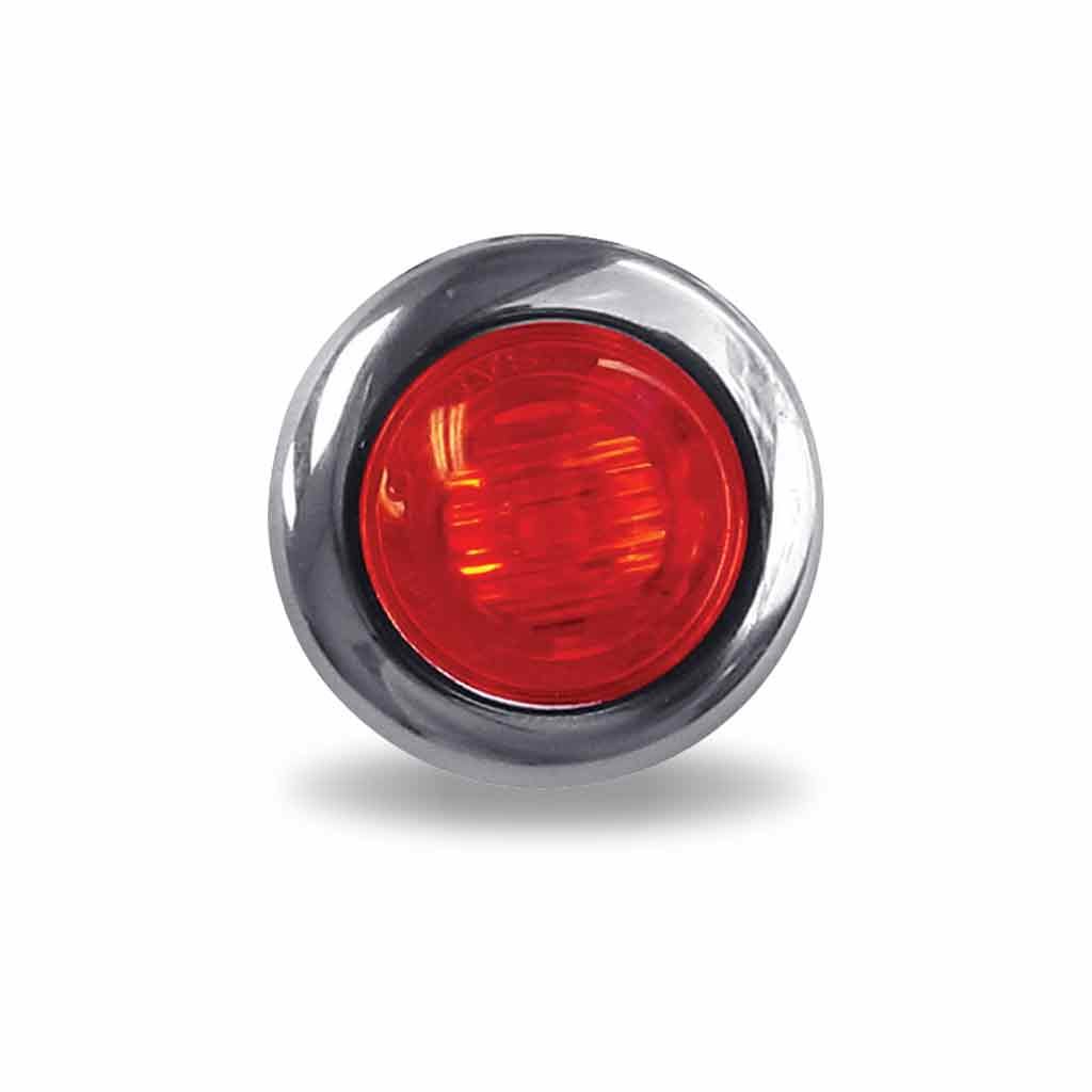 3/4" Red Clearance Marker Round LED Light - 3 Diodes (Poly Bag)-TLED-B2R1