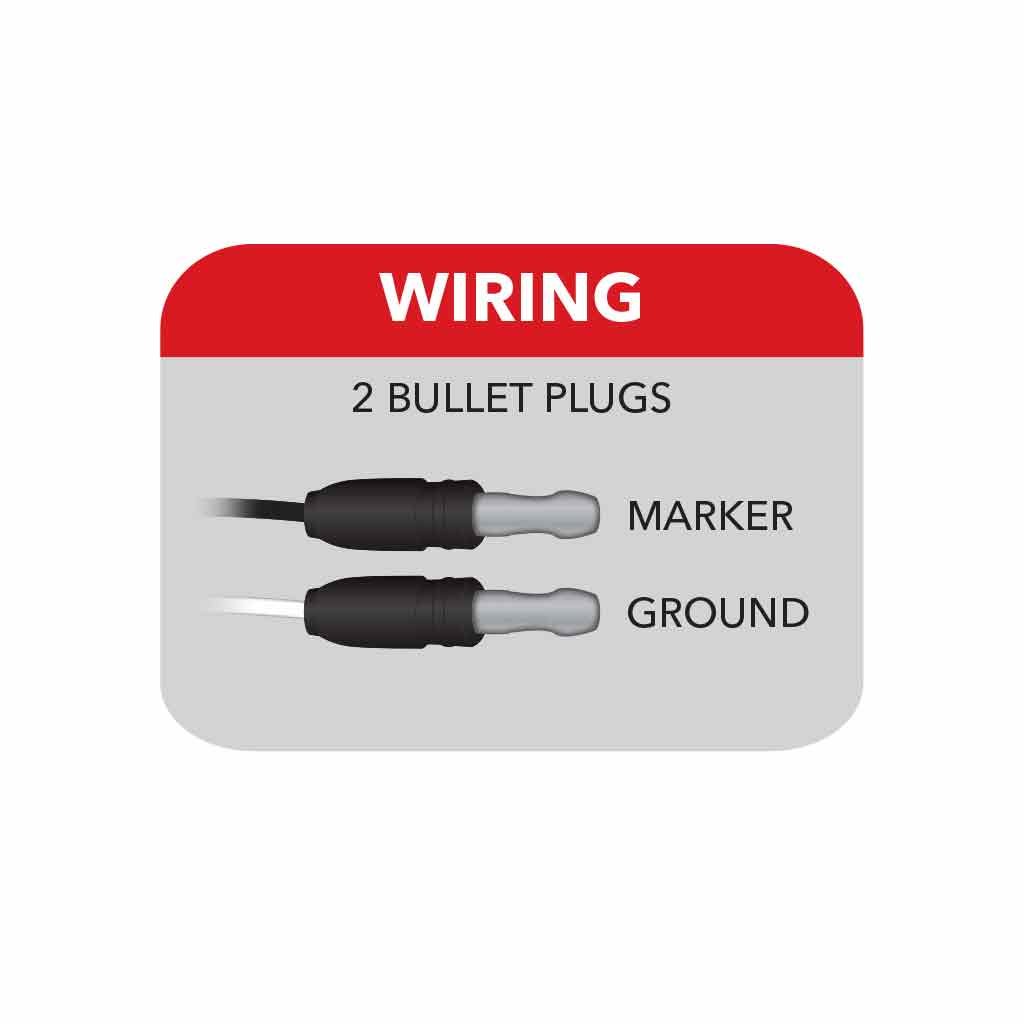TLED-B2R_WIRING 3/4" Red Clearance Marker Round LED Light - 3 Diodes - Image 5