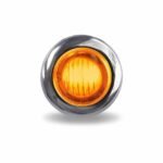 3/4" Amber Marker Round LED Light - 3 Diodes - Image 2