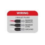 3/4" Red Marker Round LED Light - 3 Diodes - Image 5