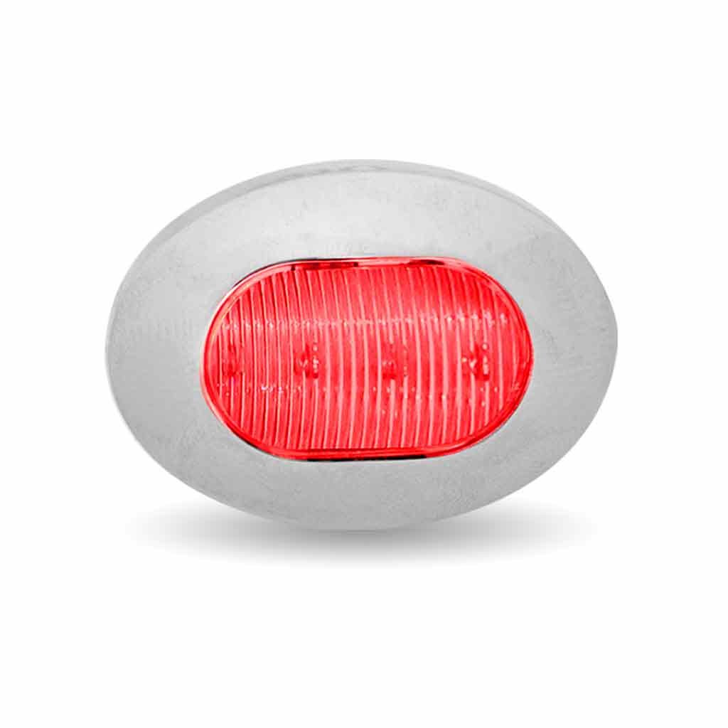 3/4" Red Marker Oval LED Light - 2 Diodes-TLED-B4R