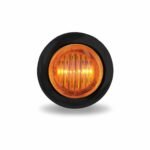 3/4" Amber Marker Round LED Light - 3 Diodes | Grommet Only - Image 2