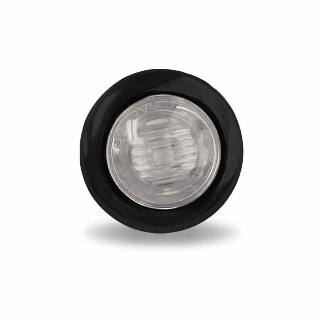 3/4" Clear Amber Marker Round LED Light - 3 Diodes | Grommet Only-TLED-B5CA