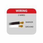 3/4" Clear Amber Marker Round LED Light - 3 Diodes | Grommet Only - Image 4