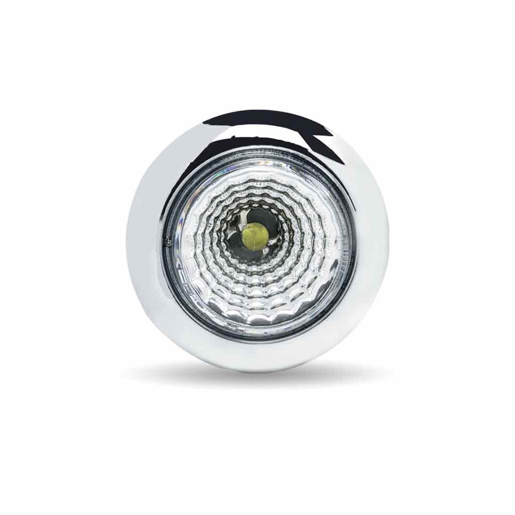 TLED-BX1AP_FRONT_OFF 3/4" Amber Marker to Purple Auxiliary Round Reflector LED Light - 1 Diode - Image 2