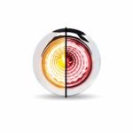 3/4" Amber Marker to Red Auxiliary Round Reflector LED Light - 1 Diode-TLED-BX1AR