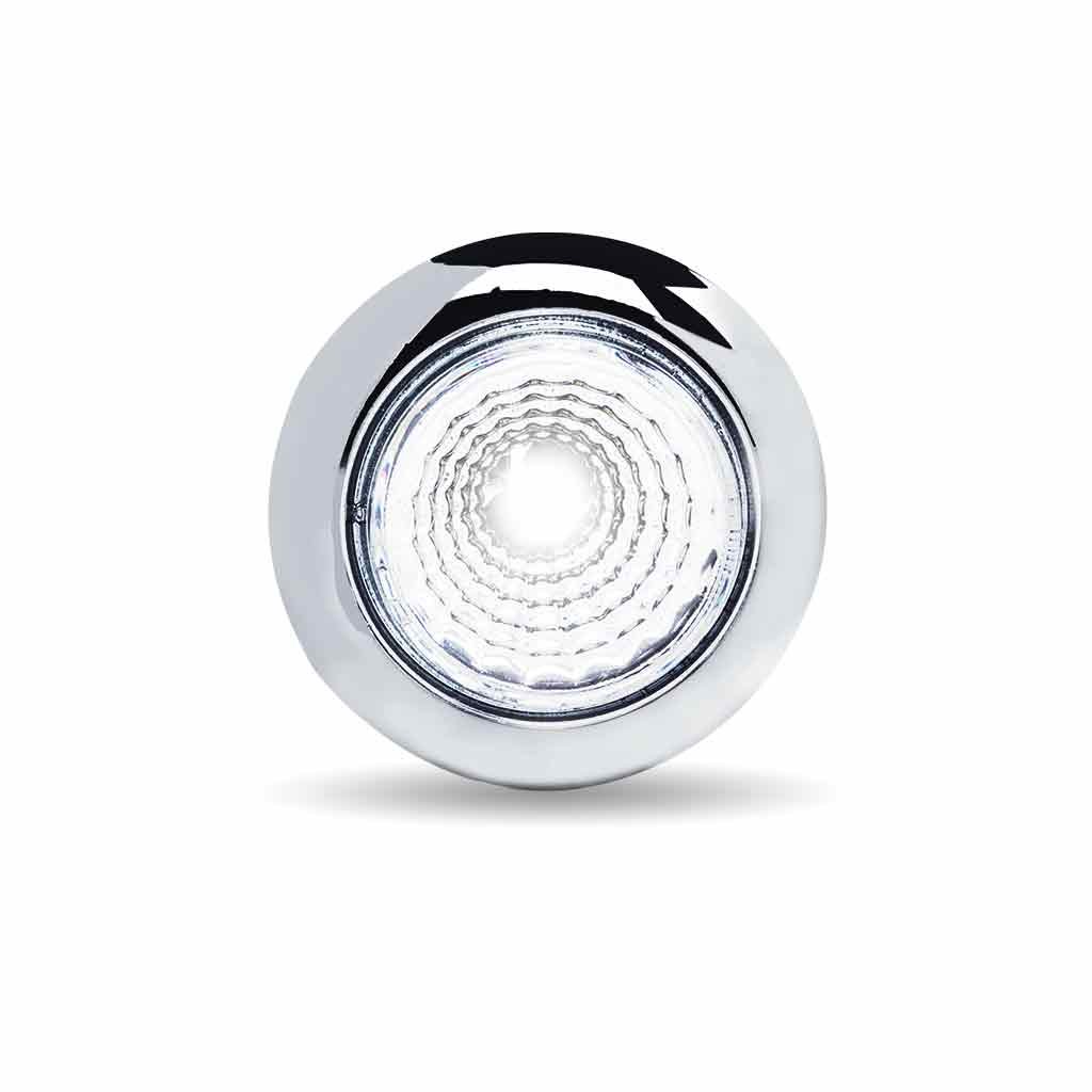 TLED-BX1AW_FRONT_FUNC2 3/4" Amber Marker to White Auxiliary Round Reflector LED Light - 1 Diode - Image 4