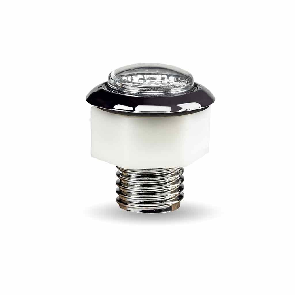 TLED-BX1AW_SIDE 3/4" Amber Marker to White Auxiliary Round Reflector LED Light - 1 Diode - Image 5