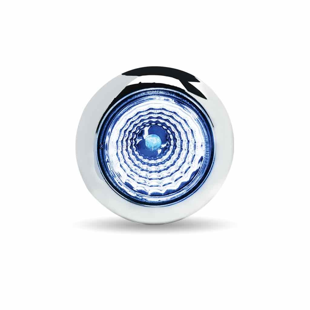 TLED-BX1RB_FRONT_FUNC2 3/4" Red Marker to Blue Auxiliary Round Reflector LED Light - 1 Diode - Image 4