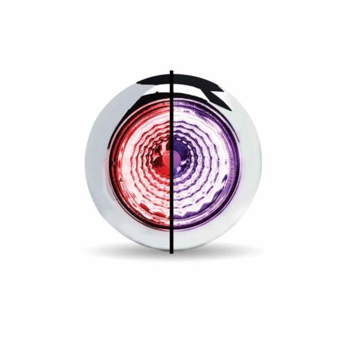 3/4" Red Marker to Purple Auxiliary Round Reflector LED Light - 1 Diode-TLED-BX1RP