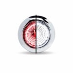 3/4" Red Marker to White Auxiliary Round Reflector LED Light - 1 Diode-TLED-BX1RW