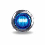 3/4" Amber Marker to Blue Auxiliary Round LED Light - 2 Diodes - Image 4
