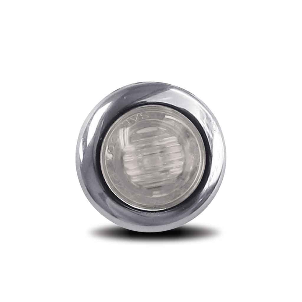 TLED-BX3APINK_FRONT_OFF 3/4" Amber Marker to Pink Auxiliary Round LED Light - 2 Diodes - Image 2