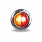 3/4" Amber Marker to Red Auxiliary Round LED Light - 2 Diodes-TLED-BX3AR
