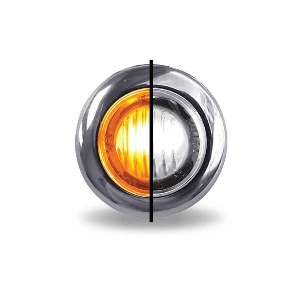 3/4" Dual Revolution Amber Marker to White Auxiliary LED Light - 2 Diodes-TLED-BX3AW