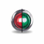 3/4" Red Marker to Green Auxiliary Round LED Light - 2 Diodes-TLED-BX3RG