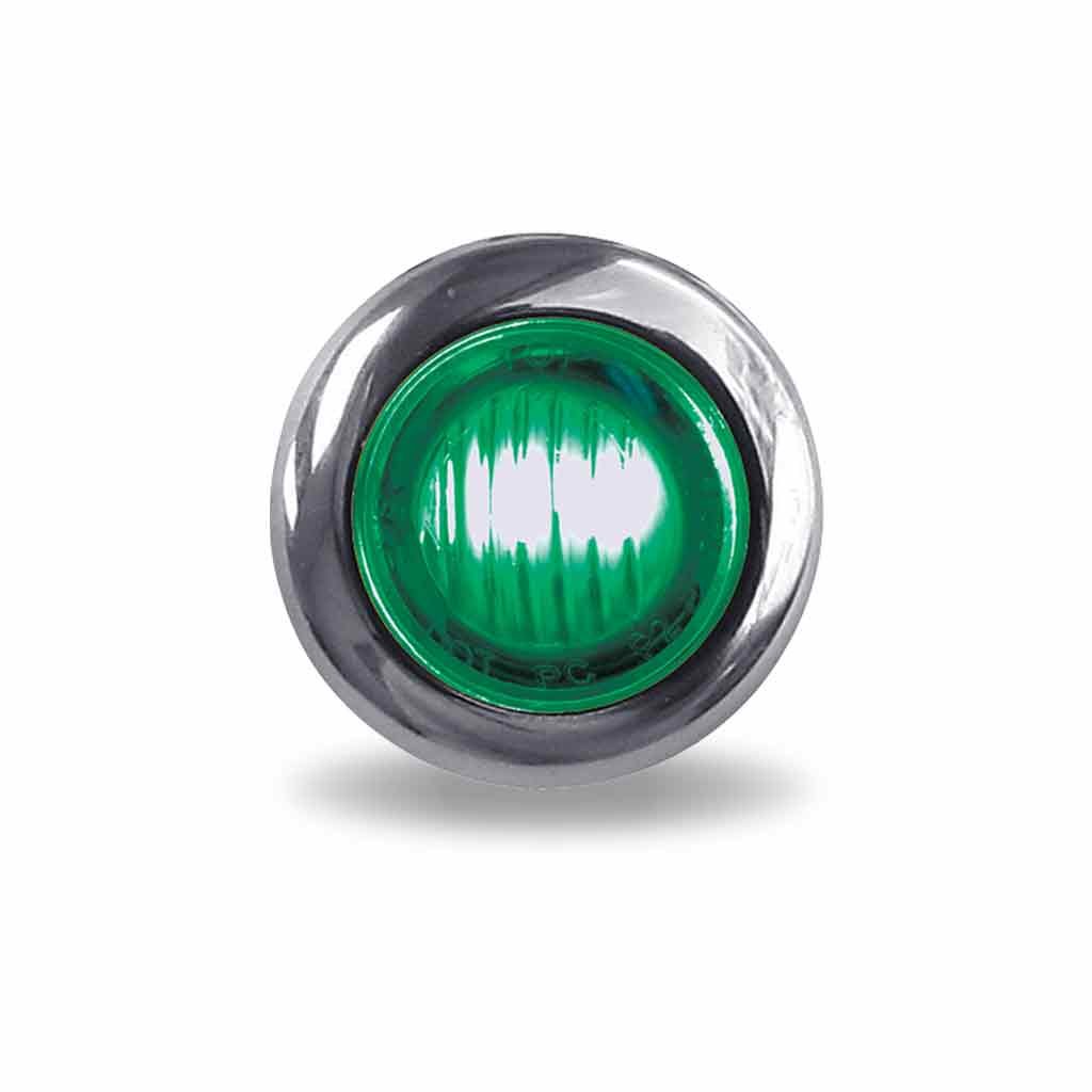 TLED-BX3RG_FRONT_FUNC2 3/4" Red Marker to Green Auxiliary Round LED Light - 2 Diodes - Image 4
