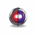 3/4" Red Marker to Purple Auxiliary Round LED Light - 2 Diodes-TLED-BX3RP